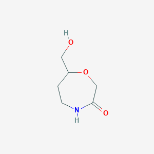 7-(Hydroxymethyl)-1,4-oxazepan-3-one