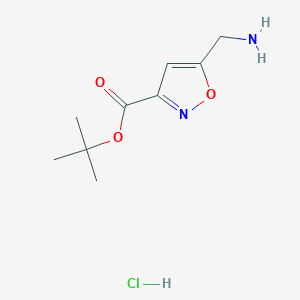 Tert-butyl 5-(aminomethyl)-1,2-oxazole-3-carboxylate;hydrochloride