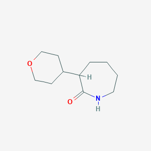 3-(Oxan-4-yl)azepan-2-one