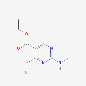 Ethyl 4-(chloromethyl)-2-(methylamino)pyrimidine-5-carboxylate