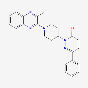 molecular formula C24H23N5O B2654952 2-[1-(3-Methylquinoxalin-2-yl)piperidin-4-yl]-6-phenylpyridazin-3-one CAS No. 2379984-42-4
