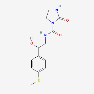 N-(2-hydroxy-2-(4-(methylthio)phenyl)ethyl)-2-oxoimidazolidine-1-carboxamide