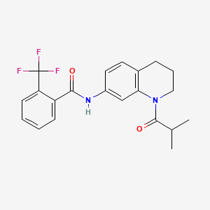 N-(1-isobutyryl-1,2,3,4-tetrahydroquinolin-7-yl)-2-(trifluoromethyl)benzamide