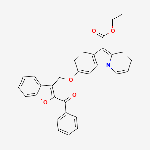 Ethyl 3-[(2-benzoyl-1-benzofuran-3-yl)methoxy]pyrido[1,2-a]indole-10-carboxylate