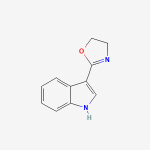 molecular formula C11H10N2O B2654969 2-(1H-indol-3-yl)-4,5-dihydro-1,3-oxazole CAS No. 54584-31-5