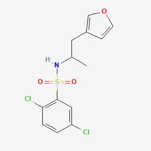 molecular formula C13H13Cl2NO3S B2654971 2,5-dichloro-N-(1-(furan-3-yl)propan-2-yl)benzenesulfonamide CAS No. 1790197-40-8