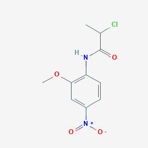 2-chloro-N-(2-methoxy-4-nitrophenyl)propanamide