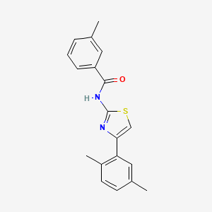 N-[4-(2,5-dimethylphenyl)-1,3-thiazol-2-yl]-3-methylbenzamide