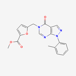 Methyl 5-[[1-(2-methylphenyl)-4-oxopyrazolo[3,4-d]pyrimidin-5-yl]methyl]furan-2-carboxylate