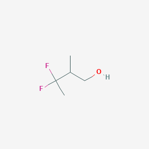 molecular formula C5H10F2O B2655041 3,3-Difluoro-2-methylbutan-1-ol CAS No. 1866960-03-3
