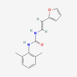 molecular formula C15H16N2O2 B2655048 1-(2,6-dimethylphenyl)-3-[(E)-2-(furan-2-yl)ethenyl]urea CAS No. 478031-02-6