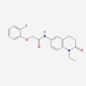 molecular formula C19H19FN2O3 B2655061 N-(1-ethyl-2-oxo-1,2,3,4-tetrahydroquinolin-6-yl)-2-(2-fluorophenoxy)acetamide CAS No. 921999-00-0