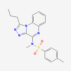 molecular formula C20H21N5O2S B2655066 N,4-dimethyl-N-(1-propyl-[1,2,4]triazolo[4,3-a]quinoxalin-4-yl)benzenesulfonamide CAS No. 899399-84-9