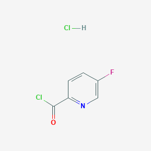 molecular formula C6H4Cl2FNO B2655071 5-Fluoropyridine-2-carbonyl chloride hydrochloride CAS No. 2059971-46-7