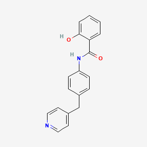 molecular formula C19H16N2O2 B2655072 2-羟基-N-[4-(吡啶-4-基甲基)苯基]苯甲酰胺 CAS No. 341018-61-9