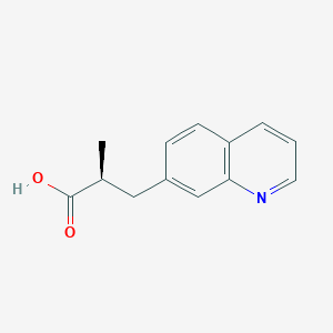 molecular formula C13H13NO2 B2655081 (2S)-2-Methyl-3-quinolin-7-ylpropanoic acid CAS No. 2248173-81-9