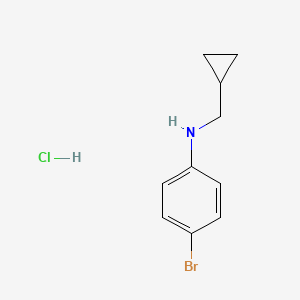 4-Bromo-N-(cyclopropylmethyl)aniline;hydrochloride