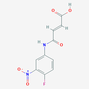 molecular formula C10H7FN2O5 B2655097 (E)-4-(4-fluoro-3-nitroanilino)-4-oxobut-2-enoic acid CAS No. 524731-77-9
