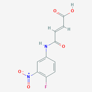 4-[(4-Fluoro-3-nitrophenyl)amino]-4-oxobut-2-enoic acid