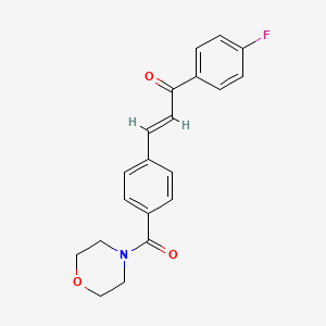 molecular formula C20H18FNO3 B2655099 (E)-1-(4-氟苯基)-3-[4-(吗啉羰基)苯基]-2-丙烯-1-酮 CAS No. 866155-91-1