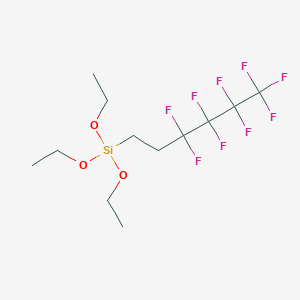 molecular formula C12H19F9O3Si B026551 Triethoxy(1H,1H,2H,2H-nonafluorohexyl)silane CAS No. 102390-98-7