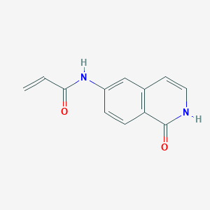 molecular formula C12H10N2O2 B2655106 N-(1-Oxo-2H-isoquinolin-6-yl)prop-2-enamide CAS No. 2308314-81-8