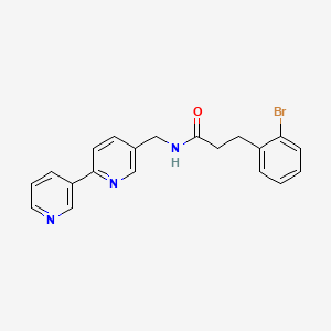 N-([2,3'-bipyridin]-5-ylmethyl)-3-(2-bromophenyl)propanamide