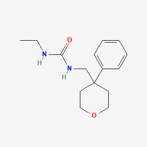 molecular formula C15H22N2O2 B2655110 1-ethyl-3-((4-phenyltetrahydro-2H-pyran-4-yl)methyl)urea CAS No. 1209930-06-2