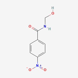 molecular formula C8H8N2O4 B2655115 4-nitro-N-(hydroxymethyl)benzamide CAS No. 40478-12-4