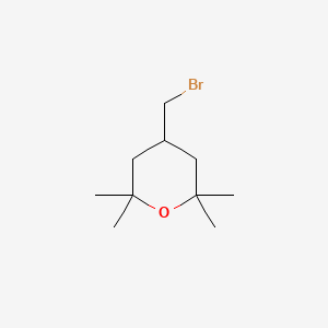 molecular formula C10H19BrO B2655131 4-(溴甲基)-2,2,6,6-四甲基氧杂环己烷 CAS No. 1638760-06-1