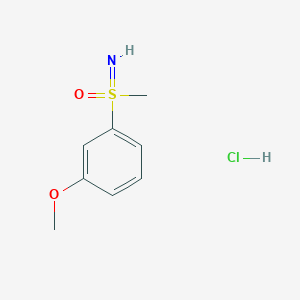 molecular formula C8H12ClNO2S B2655138 Imino(3-methoxyphenyl)methyl-lambda6-sulfanone hydrochloride CAS No. 2174002-44-7