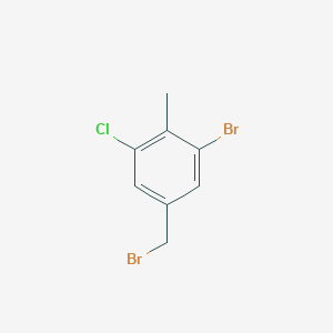 molecular formula C8H7Br2Cl B2655140 1-溴-5-(溴甲基)-3-氯-2-甲基苯 CAS No. 2091468-76-5