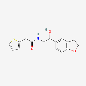 N-(2-(2,3-dihydrobenzofuran-5-yl)-2-hydroxyethyl)-2-(thiophen-2-yl)acetamide