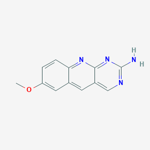 molecular formula C12H10N4O B2655166 7-Methoxypyrimido[4,5-b]quinolin-2-amine CAS No. 582334-06-3