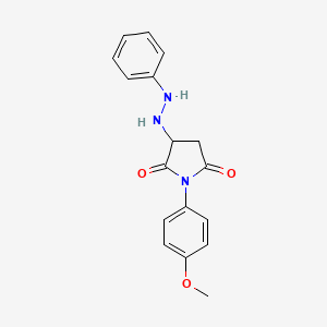 1-(4-Methoxyphenyl)-3-(2-phenylhydrazinyl)pyrrolidine-2,5-dione