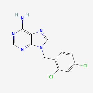molecular formula C12H9Cl2N5 B2655182 9-(2,4-Dichlorobenzyl)-9H-purin-6-amine CAS No. 213528-01-9