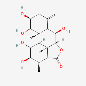 molecular formula C19H28O7 B2655202 Longilactone, delta-4(18)-Isomer, 2alpha-alcoho CAS No. 149155-28-2