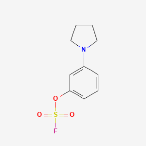 molecular formula C10H12FNO3S B2655206 1-(3-Fluorosulfonyloxyphenyl)pyrrolidine CAS No. 2411262-69-4
