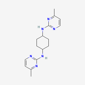 molecular formula C16H22N6 B2655210 trans-N1,N4-Bis(4-methylpyrimidin-2-yl)cyclohexane-1,4-diamine CAS No. 1289388-61-9