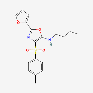 N-butyl-2-(furan-2-yl)-4-tosyloxazol-5-amine
