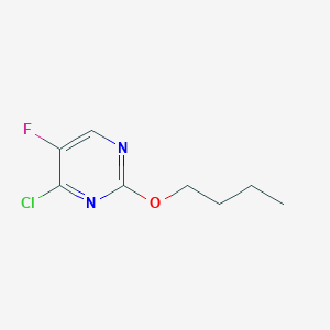 molecular formula C8H10ClFN2O B2655232 2-Butoxy-4-chloro-5-fluoropyrimidine CAS No. 1398663-06-3