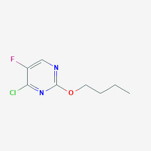 molecular formula C8H10ClFN2O B2655232 2-丁氧基-4-氯-5-氟嘧啶 CAS No. 1398663-06-3