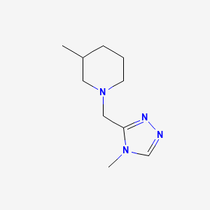 3-Methyl-1-[(4-methyl-1,2,4-triazol-3-yl)methyl]piperidine