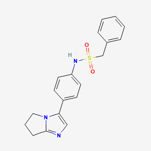 N-(4-(6,7-dihydro-5H-pyrrolo[1,2-a]imidazol-3-yl)phenyl)-1-phenylmethanesulfonamide