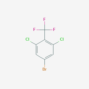 molecular formula C7H2BrCl2F3 B2655246 4-溴-2,6-二氯苯三氟化物 CAS No. 2169186-20-1