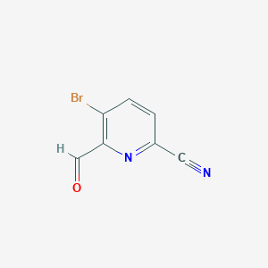 5-Bromo-6-formylpyridine-2-carbonitrile