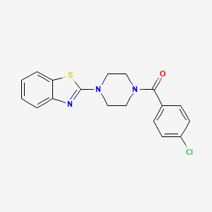 [4-(1,3-Benzothiazol-2-yl)piperazino](4-chlorophenyl)methanone