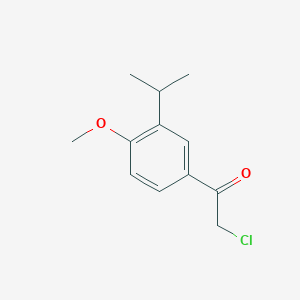 molecular formula C12H15ClO2 B2655259 2-Chloro-1-[4-methoxy-3-(propan-2-yl)phenyl]ethan-1-one CAS No. 51336-68-6
