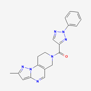 B2655262 (2-methyl-8,9-dihydropyrazolo[1,5-a]pyrido[3,4-e]pyrimidin-7(6H)-yl)(2-phenyl-2H-1,2,3-triazol-4-yl)methanone CAS No. 1797893-34-5