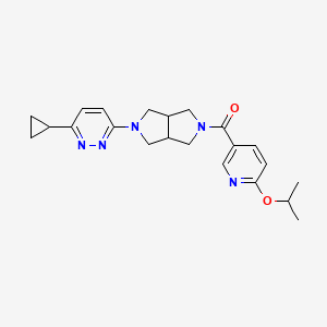 [2-(6-Cyclopropylpyridazin-3-yl)-1,3,3a,4,6,6a-hexahydropyrrolo[3,4-c]pyrrol-5-yl]-(6-propan-2-yloxypyridin-3-yl)methanone
